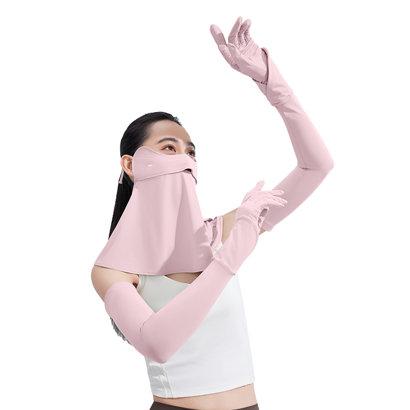 蕉下（beneunder） AL37124 F(均码) 冰薄系列卓护防晒套装 芋灰粉（单位：套）