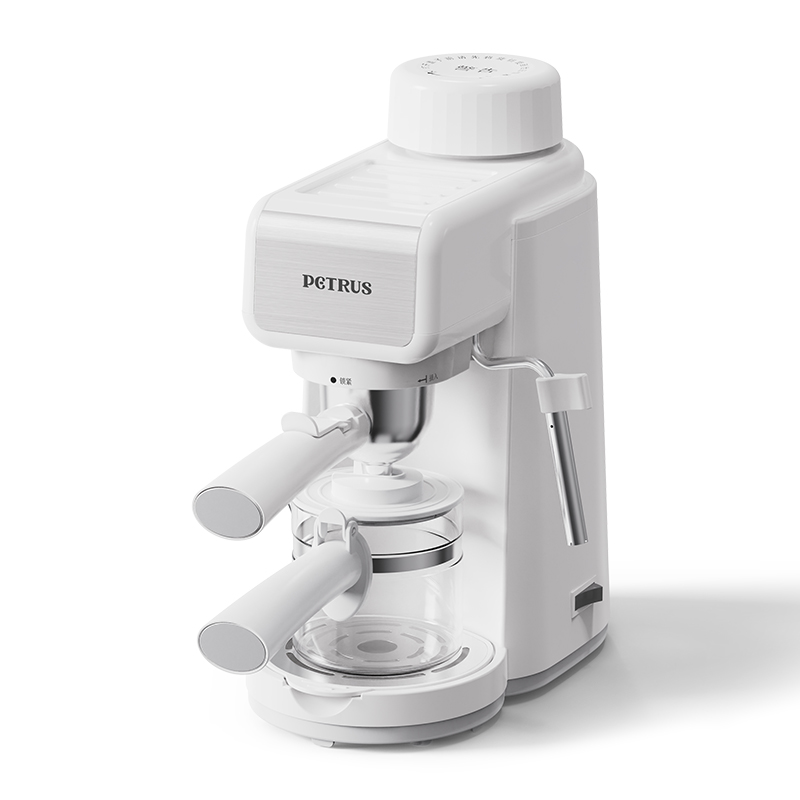 柏翠（petrus） PE2160WH 800W 入门级意式压力咖啡机 白色（单位：台）
