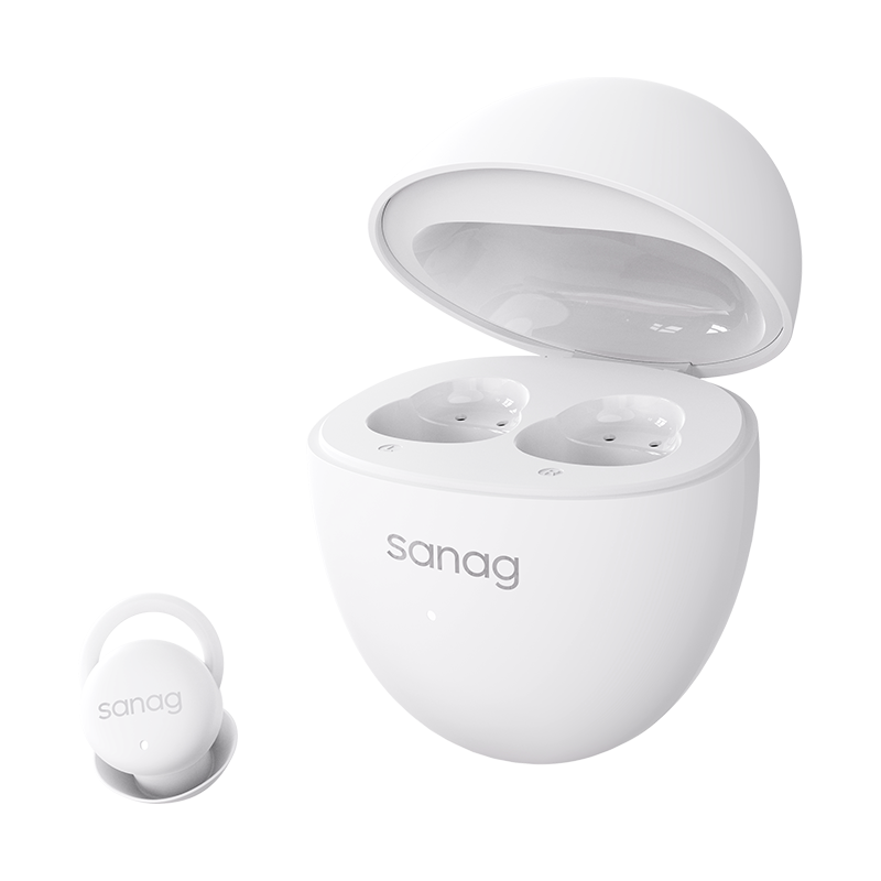 SANAG 入耳式睡眠耳机 S-J20S 10小时低功耗续航 盈月白（单位：副）