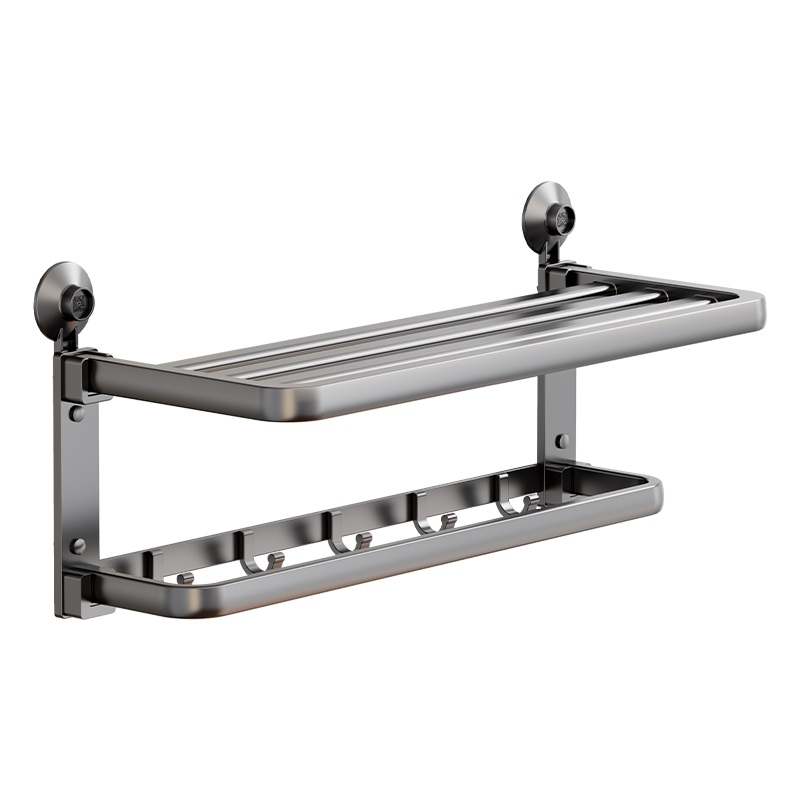 太力 AW837 63.1*24.2*26.3cm 吸盘毛巾架 铁灰色（单位：件）