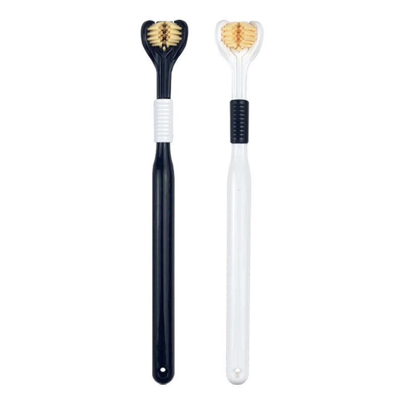 SOAO 成人三面牙刷 2支装 全方位无死角 混色（单位：板）