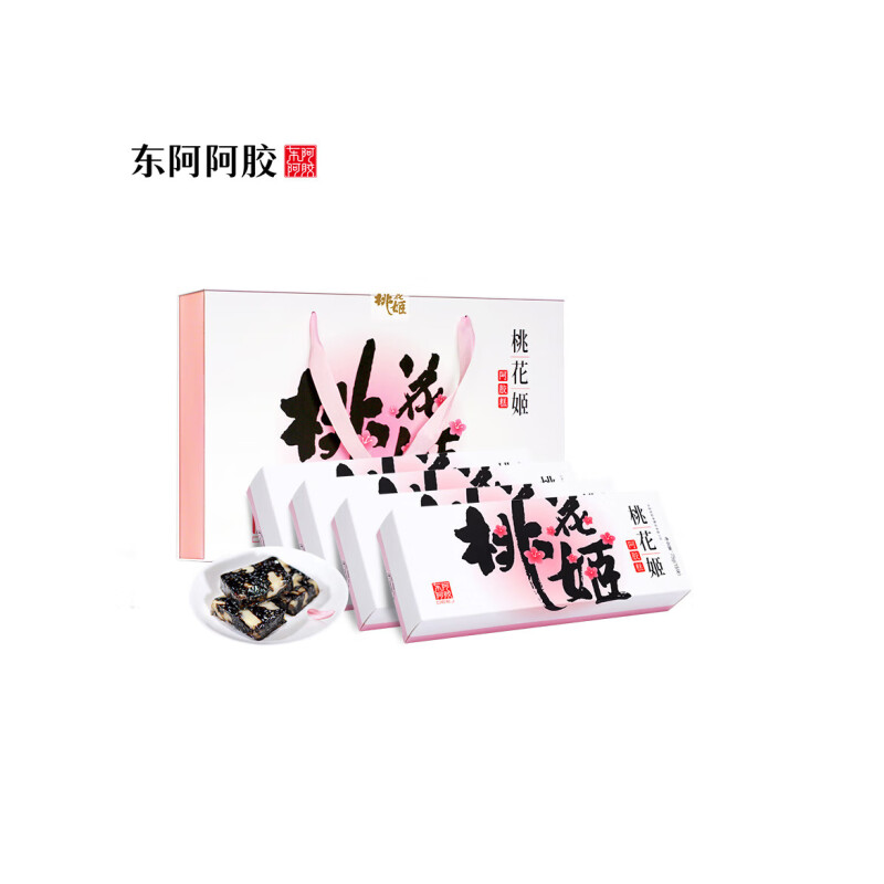 东阿阿胶 桃花姬阿胶糕 300g（5g*60小包） 即食便携独立包装 白色（单位：盒）