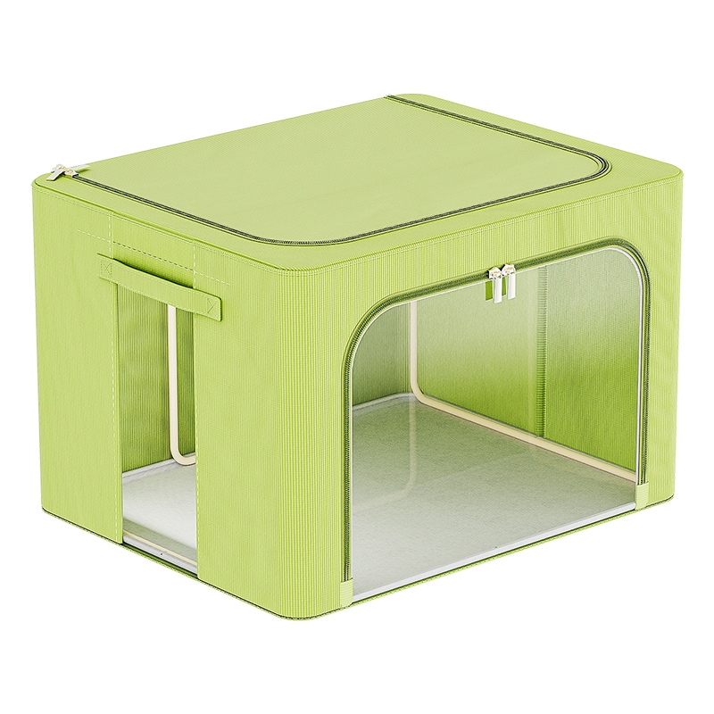 太力 ATT182 66L 华夫格布艺收纳箱 绿色（单位：个）