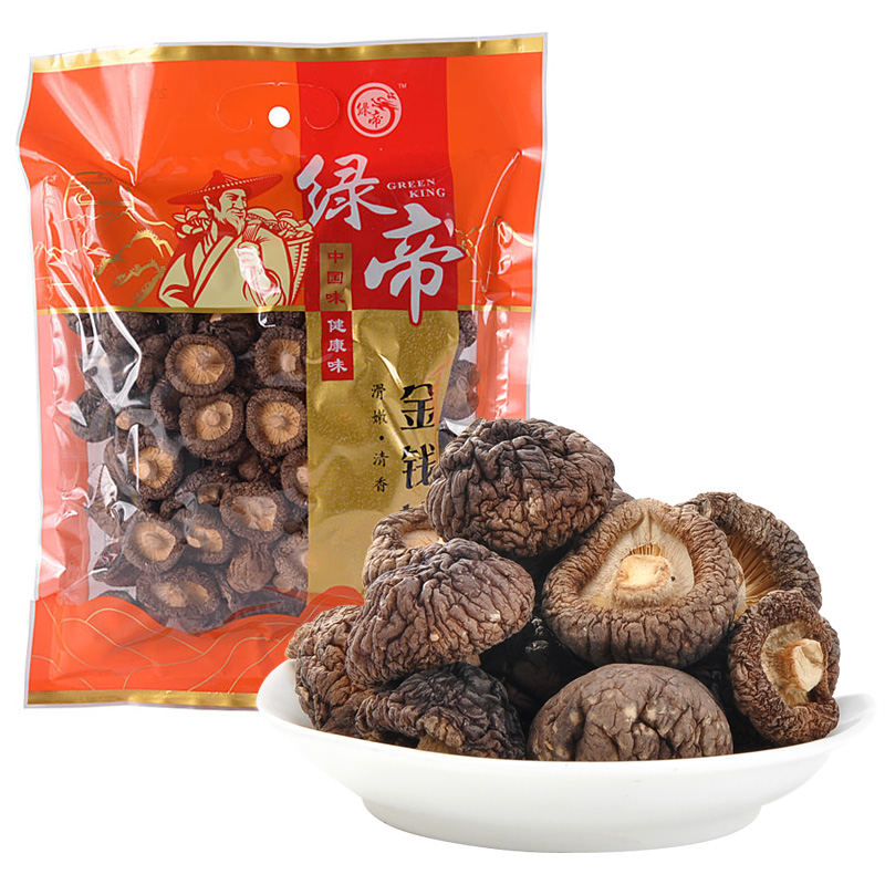 绿帝（GREEN KING） 金钱菇 168g*1袋 山珍干货菌菇  炫橙色（单位：袋）