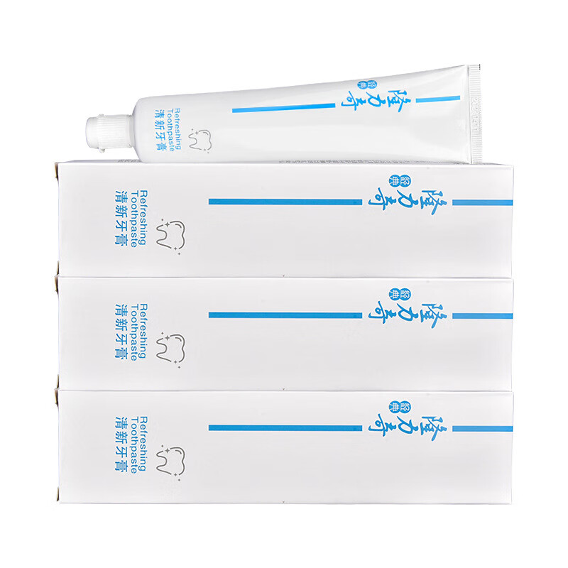 隆力奇 薄荷香型 105ml/支*4 清新牙膏 白色（单位：套）
