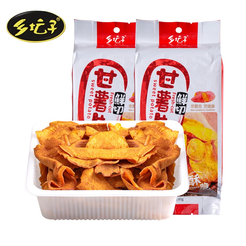 乡坛子 甘薯片 80g*2 香甜适度回味悠长 混色（单位：组）