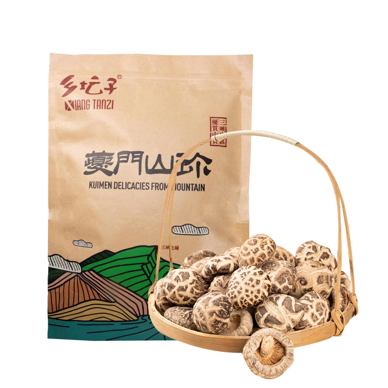 乡坛子 花菇 250g*1 肉质肥厚菇香浓郁 混色（单位：袋）