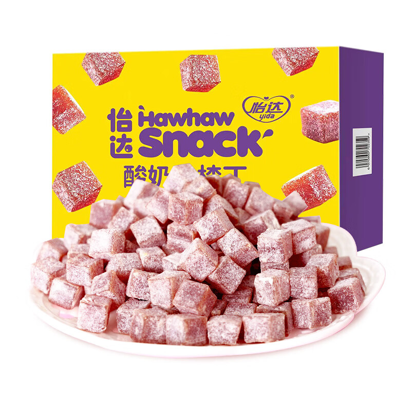 怡达（yida） 酸奶山楂丁 175g*3 休闲零食 鹅仔黄（单位：组）