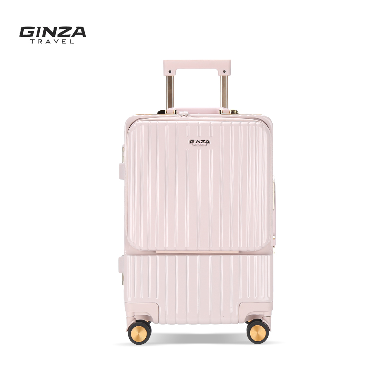 银座 A-6661K 行李箱 前开口 20寸 粉色（单位：件）