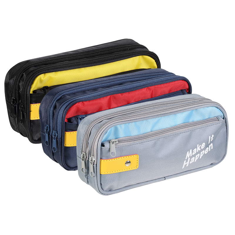 齐心（COMIX） 时尚运动笔袋  A9300 205*95*55mm 混色（单位：个）