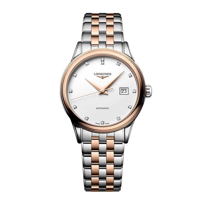 浪琴（LONGINES） L4.374.3.98.7 30.00mm 军旗系列机械钢带女表 白色（单位：块）