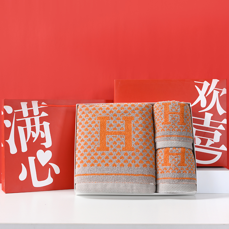 UOMI 优喜-5 毛巾35*74cm *2   浴巾70*140cm 纯棉加厚浴巾毛巾套装 混色（单位：套）