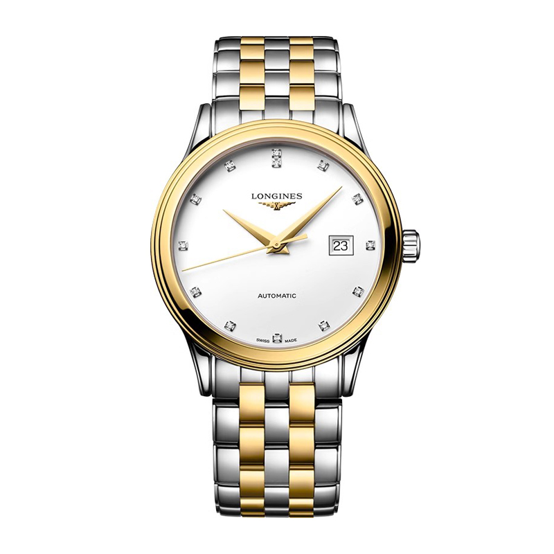 浪琴（LONGINES） L4.984.3.17.7 40.00 mm 军旗系列机械钢带男表 白色（单位：块）