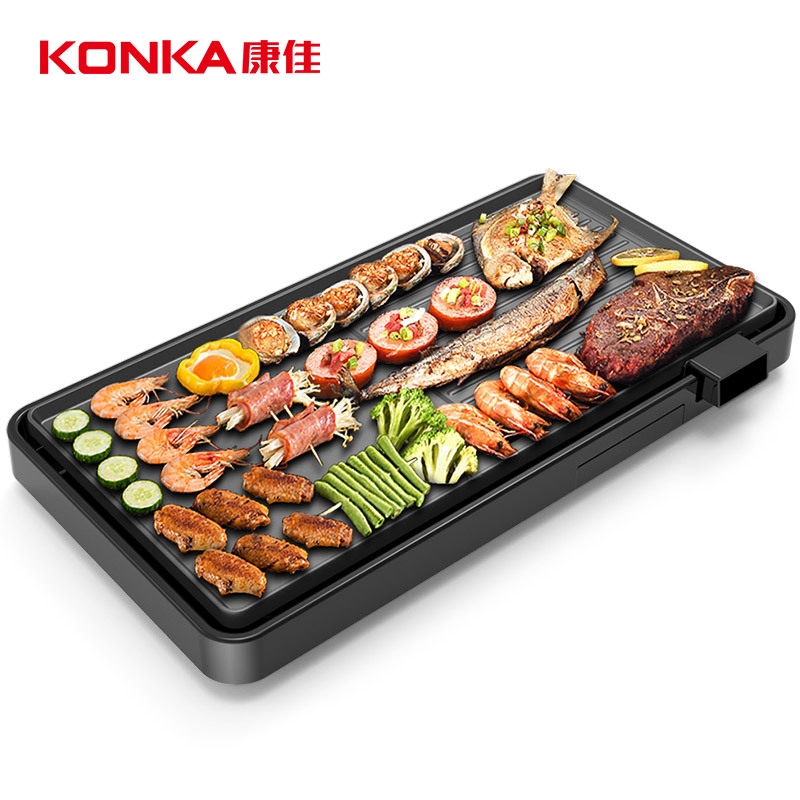 康佳（KONKA） KEG-W190A 1500W 电烤盘 黑色（单位：个）