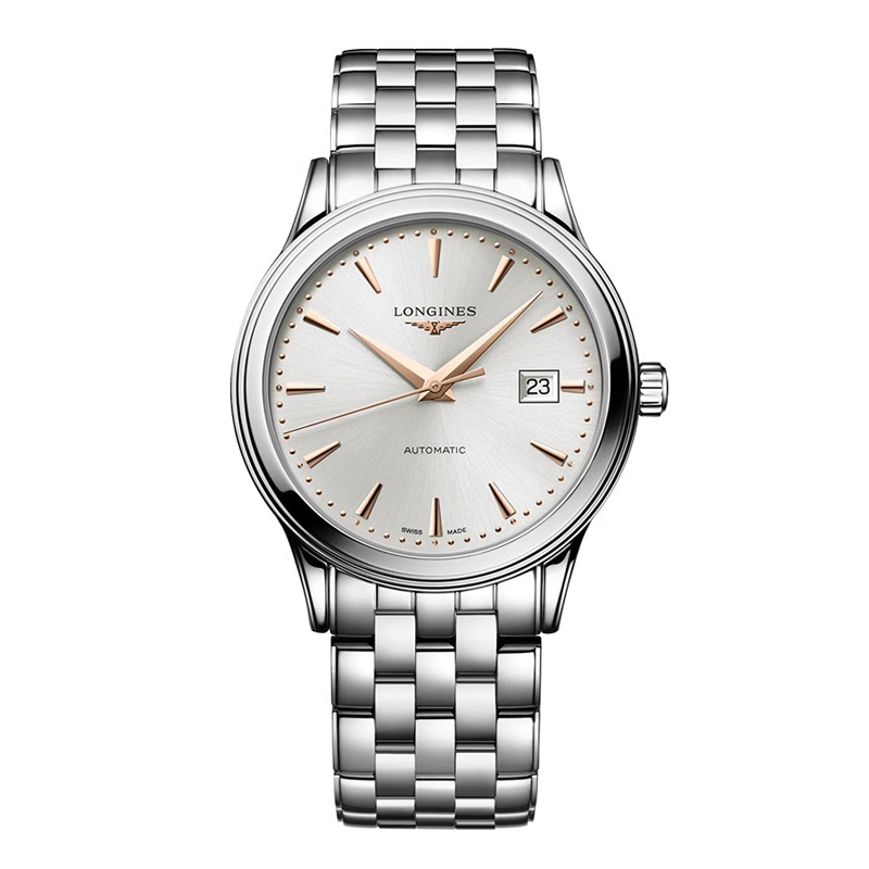 浪琴（LONGINES） L4.984.4.70.6 40.00 mm 军旗系列机械钢带男表 银色（单位：块）