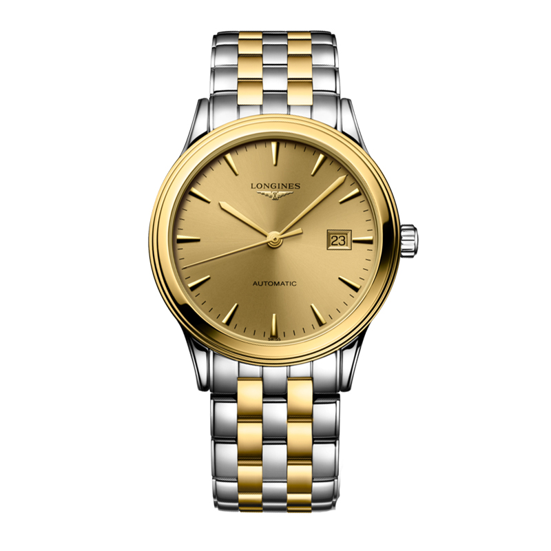 浪琴（LONGINES） L4.984.3.32.7 40.00 mm 军旗系列机械钢带男表  金色（单位：块）