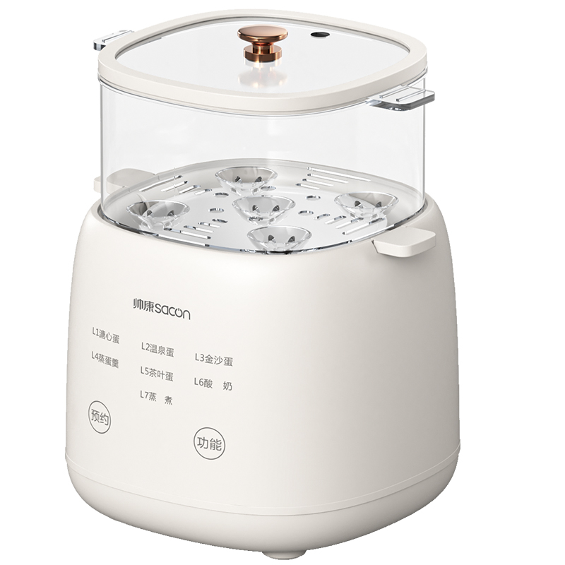 帅康（Sacon） DZMD-806AL 蛋架4枚，蒸笼5枚 多功能电炖盅 白色（单位：台）