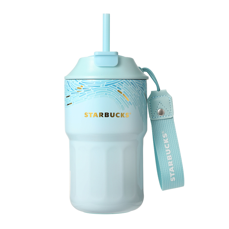  星巴克（Starbucks） 11168495 445ml 双饮口咖啡杯  微蓝色（单位：个）