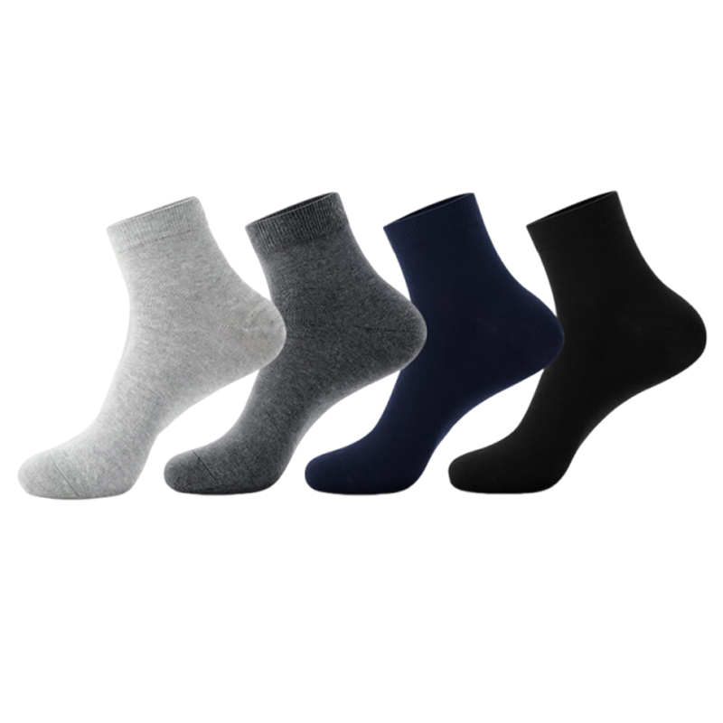 七匹狼（SEPTWOLVES） 88558-6 六双装 男士中筒休闲袜 混色（单位：套）