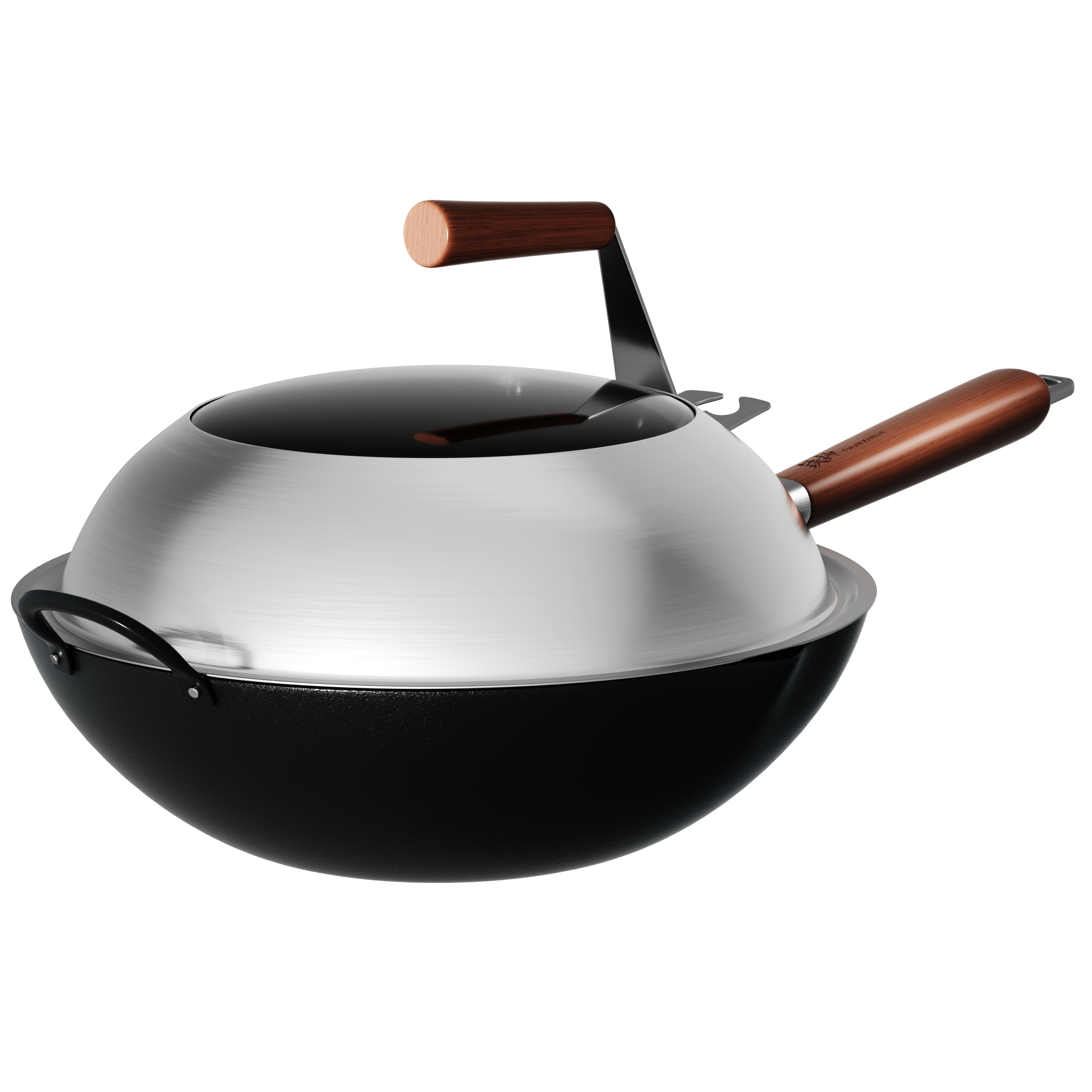 神田 炒锅 铁神3纤维纹 33cm 黑色（单位：个）