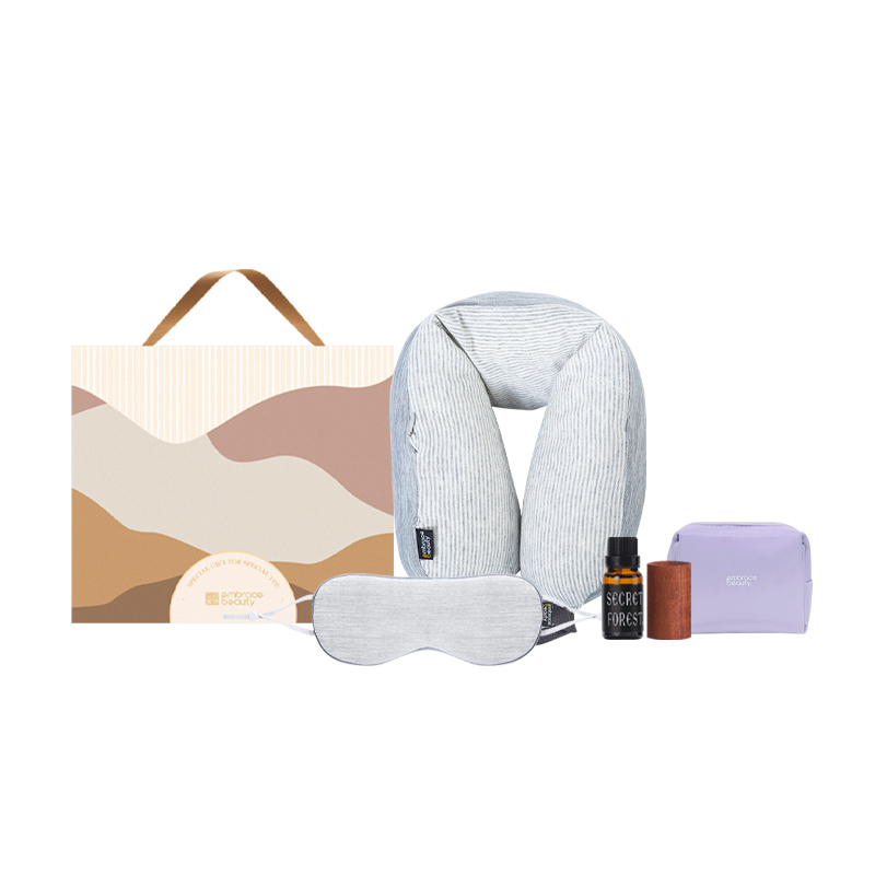 又见美物（embrace beauty） EB5Z02 颈枕*1,眼罩*1，精油收纳包*1，精油*1，扩香木*1 香薰睡眠礼盒套装 混色（单位：套）