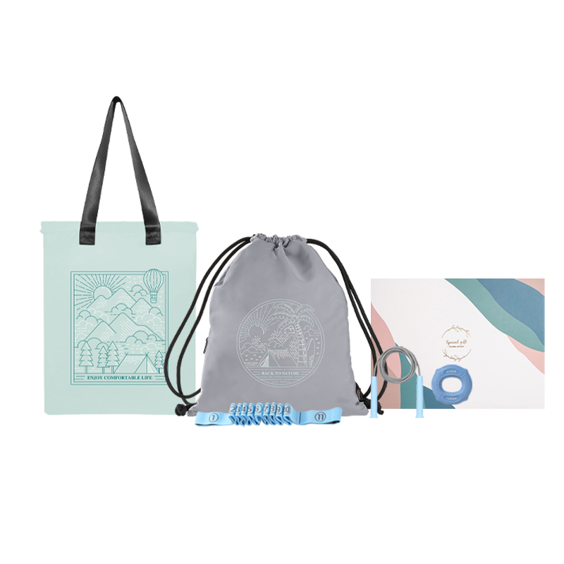 又见美物（embrace beauty） EB4Z09 收纳包+跳绳+握力圈+拉力器 燃动活力礼盒套装 混色（单位：套）