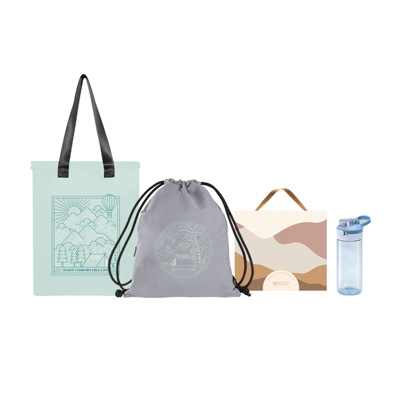 又见美物（embrace beauty） EB2Z19 双面包+运动水杯 自由逐风礼盒套装 混色（单位：套）