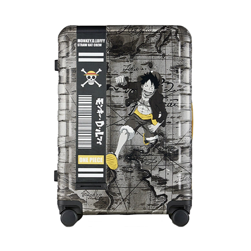 银座 A-9827-1 织带路飞款 正版联名路飞行李箱 26寸 灰色（单位：件）