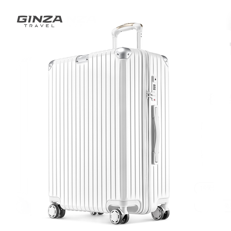 银座 A-8953L 行李箱 结实耐用旅行箱万向轮 22寸 白色（单位：件）