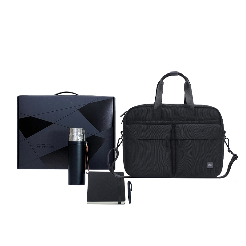 又见美物 EB4Z07 公文包+笔记本+笔+保温杯 型走职场商务礼盒 高雅黑（单位：套）