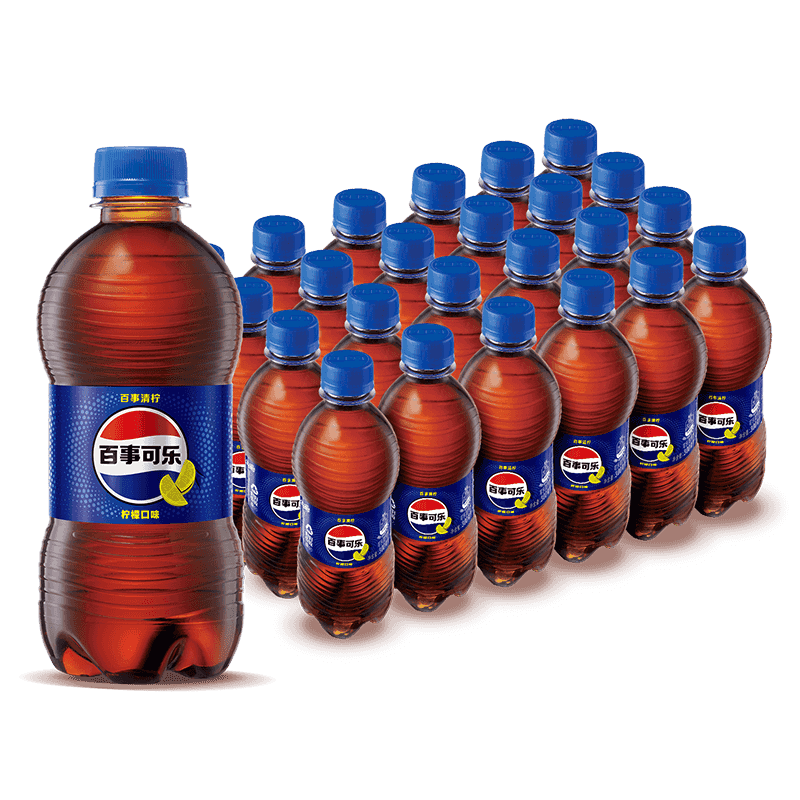 百事可乐 Pepsi 汽水碳酸饮料 300ml*24 清凉解腻 深灰色（单位：箱）