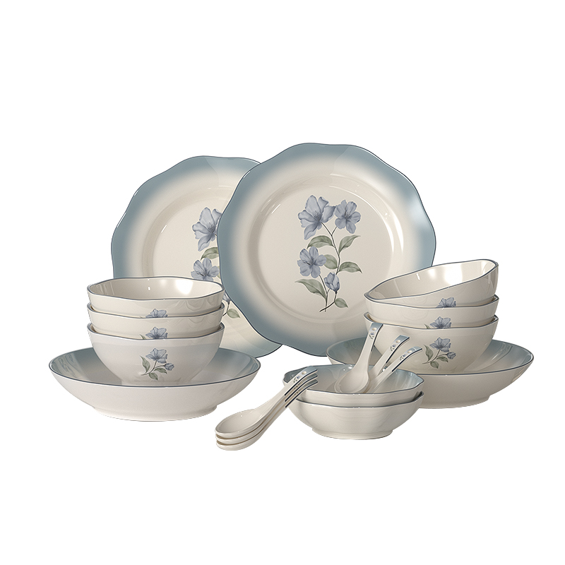 康巴赫 LPB-LSYX018 18头 蓝色印象餐具 蓝色（单位：套）