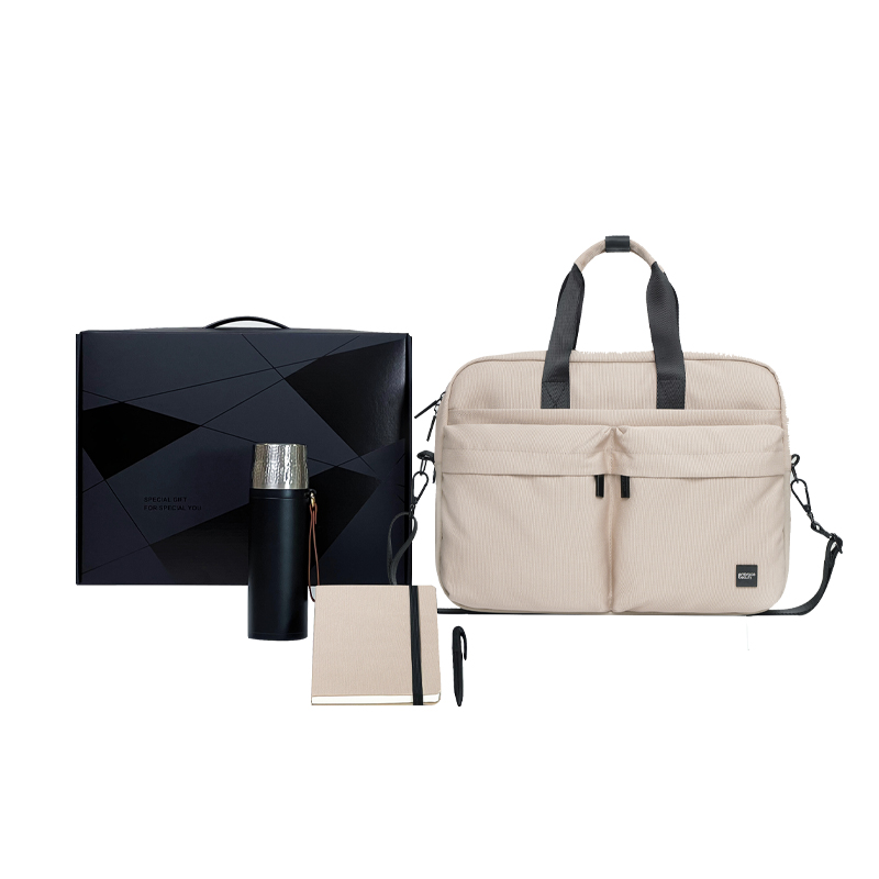 又见美物 EB4Z07 公文包+笔记本+笔+保温杯 型走职场商务礼盒 睿卡其（单位：套）