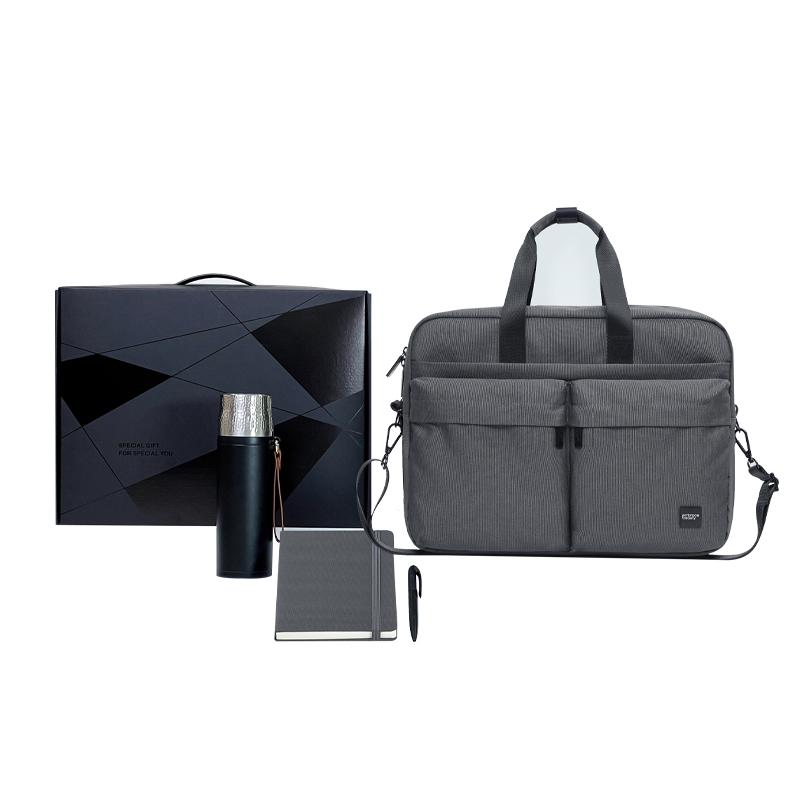 又见美物 EB4Z07 公文包+笔记本+笔+保温杯 型走职场商务礼盒 摩登灰（单位：套）