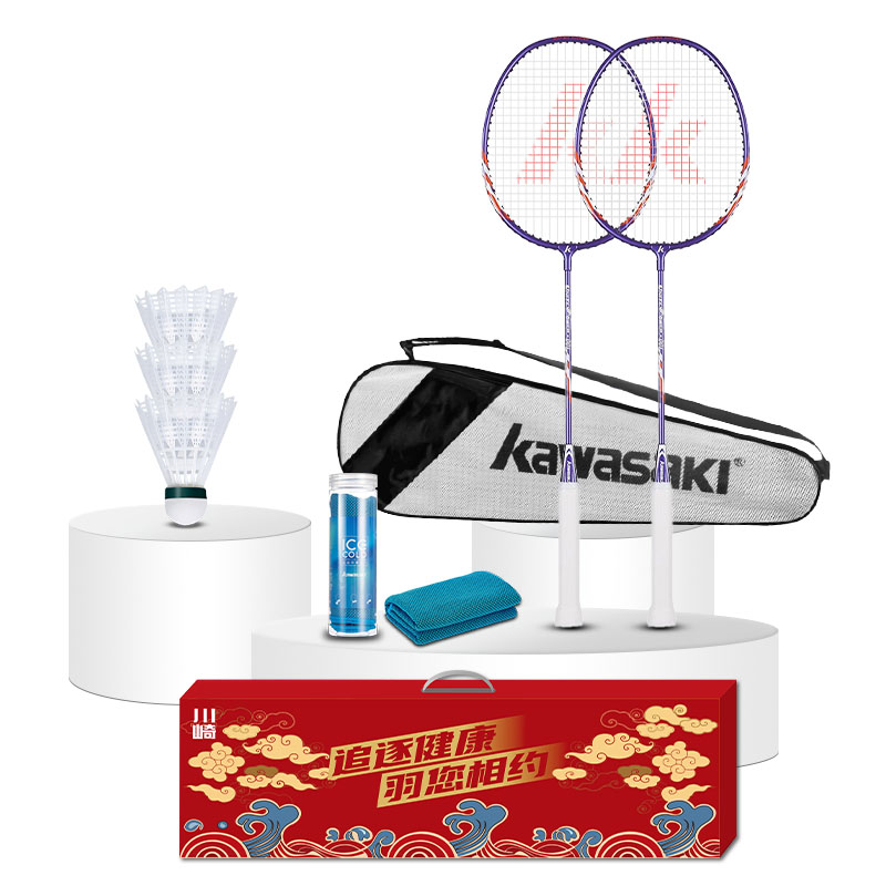 川崎（KAWASAKI） UNITE Power-001套装七 8件套 羽毛球拍 天蓝色（单位：套）