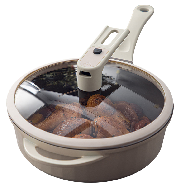 杜邦（DUPONT） PWYGC-850 28cm 妙厨系列铸铝微压煎炒 米白色（单位：套）