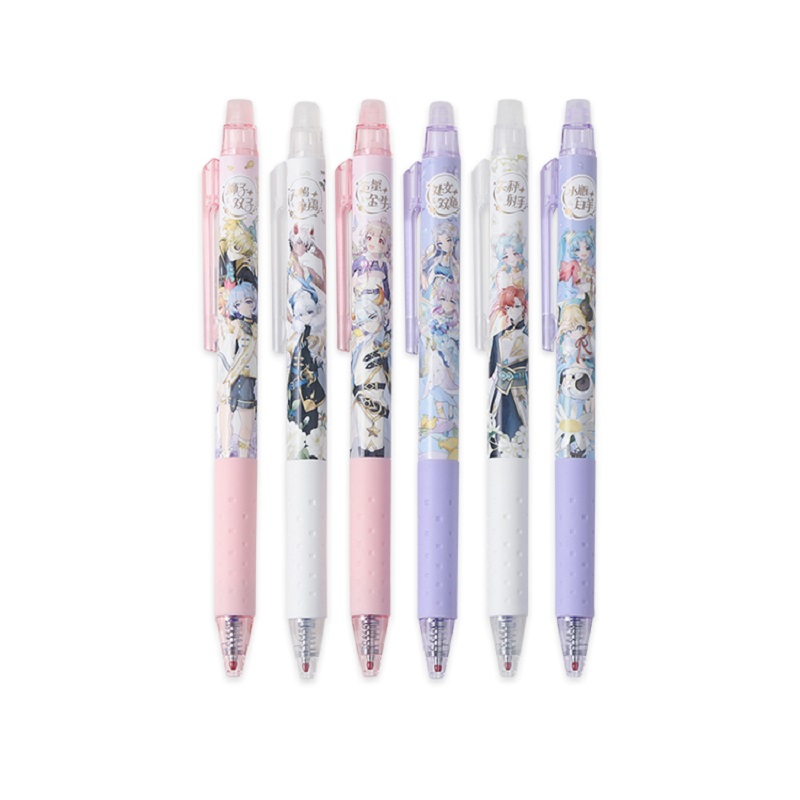 晨光（M&G） J2606 6支（笔杆图案随机） 星花路放热可擦中性笔 黑色（单位：套）