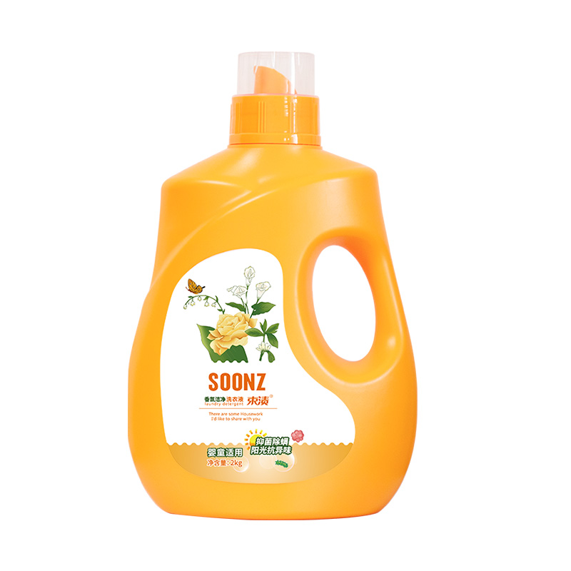 束渍 蓝风铃香型 2L 香氛洁净洗衣液 橙色（单位：瓶）