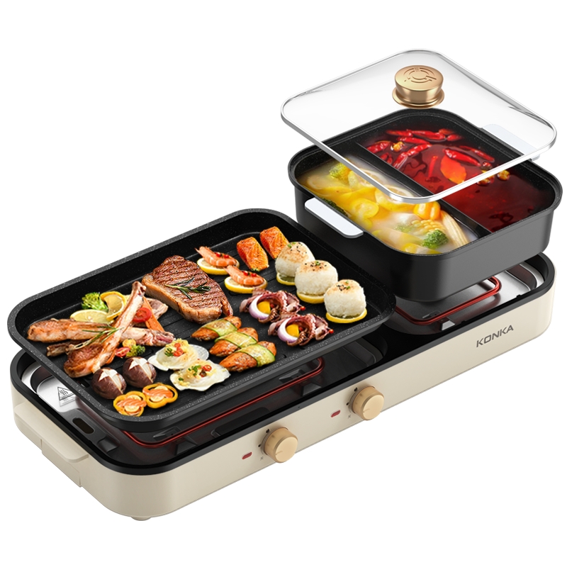 康佳（KONKA） KSKG-1980-W 3L 电火锅 米白色（单位：台）