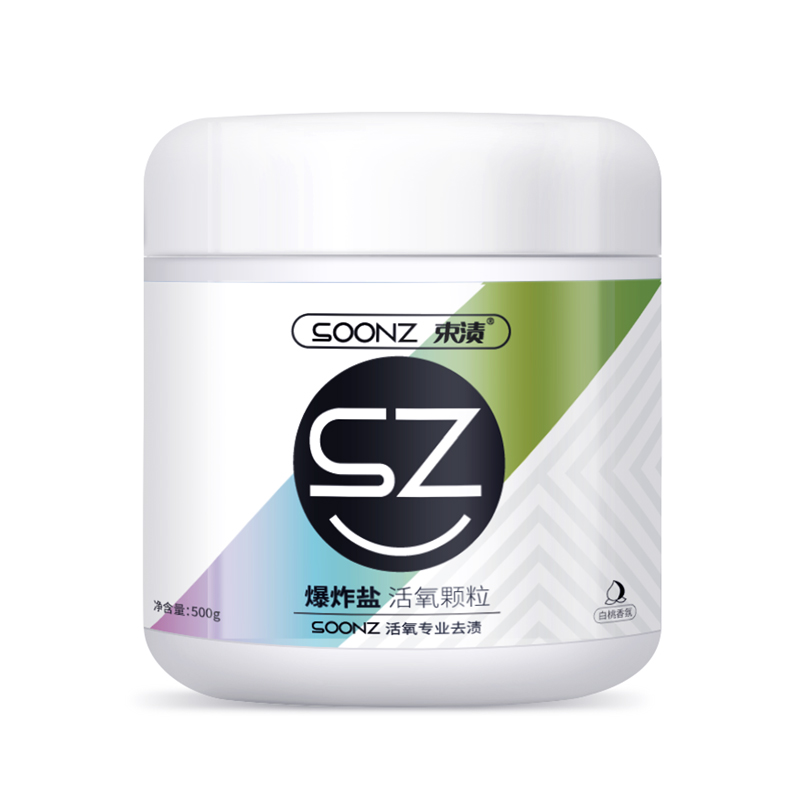 束渍 清新白桃香 500g 爆炸盐-活氧颗粒 混色（单位：罐）