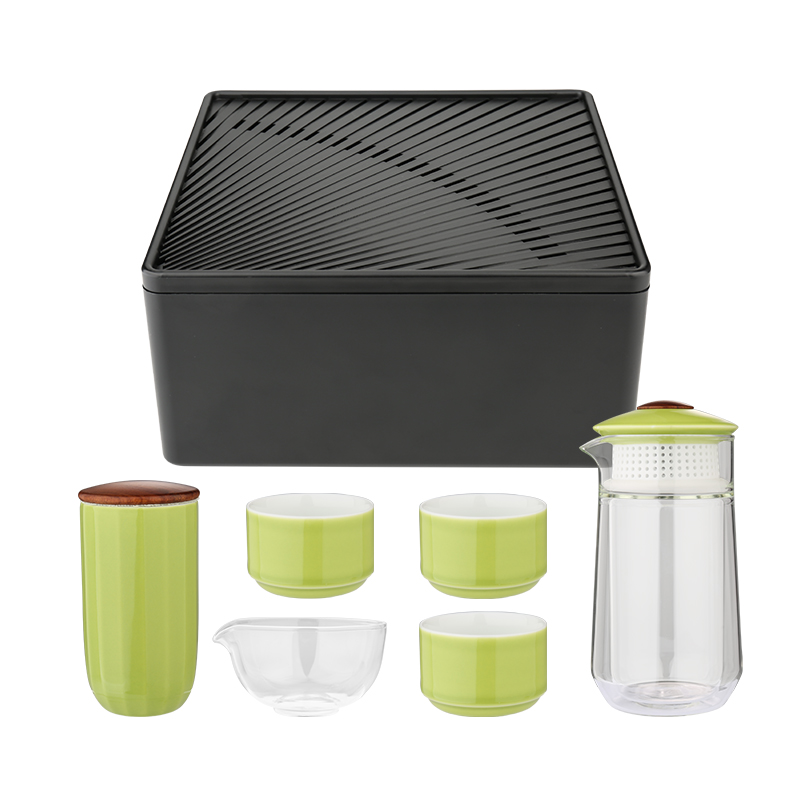 杜邦（DUPONT） PSJ-730 6件套 君品豪华便携茶具 绿色（单位：套）