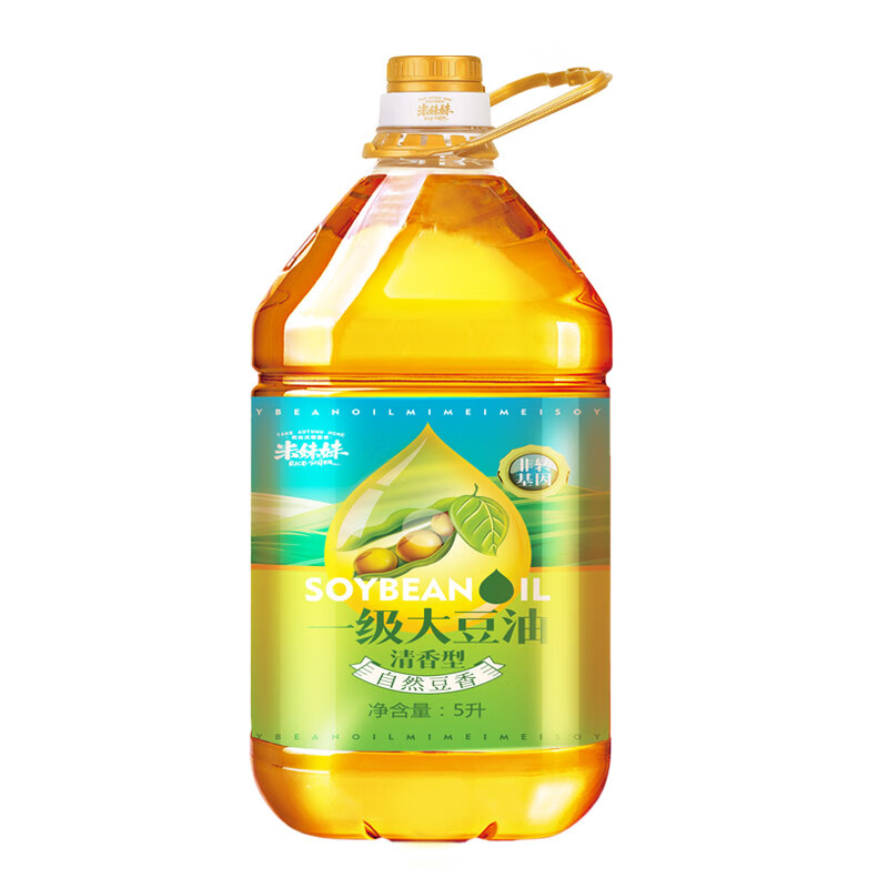 米妹妹（MIMEIMEI） 东北大豆油 5L 非转基因清香型 黄色（单位：桶）