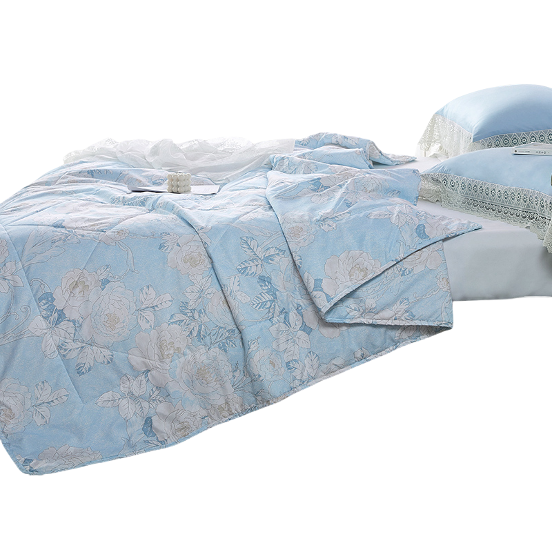 博洋家纺BEYOND HOME TEXTILE W921132201064 200*230cm 黛雅印花夏凉被 印花蓝（单位：条）