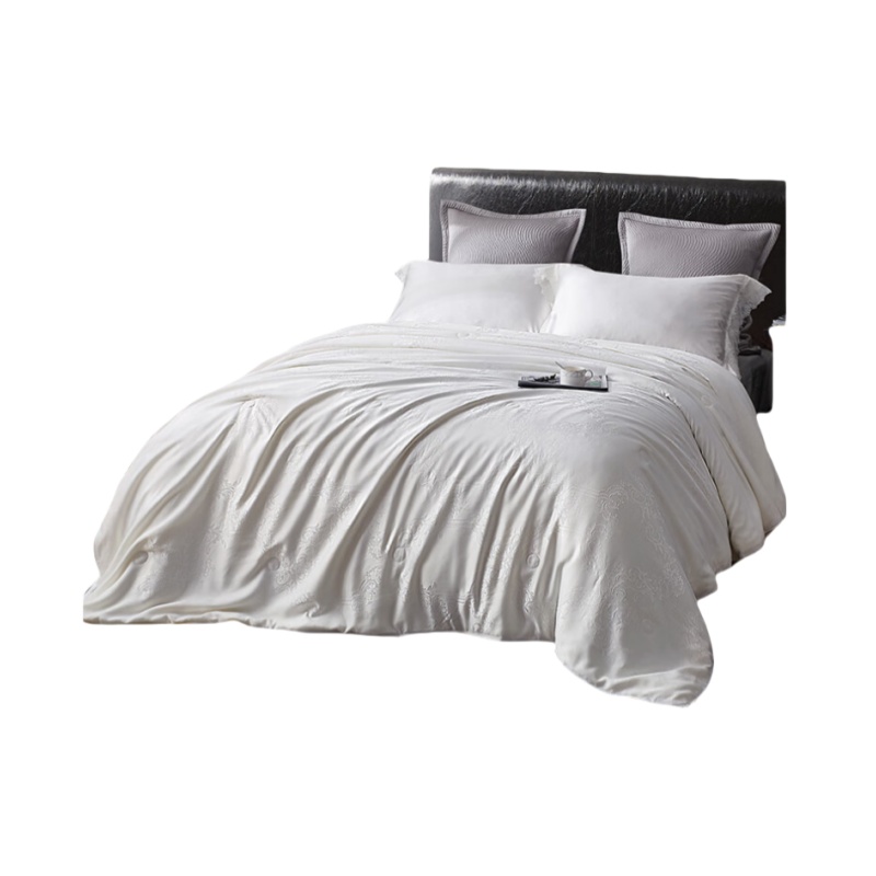 博洋家纺BEYOND HOME TEXTILE W920132411055 200*230cm 蚕丝夏凉被-洛菲白 白色印花（单位：条）