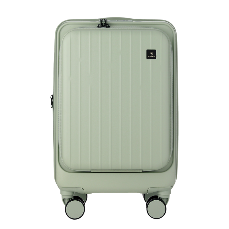皇冠（CROWN） C-F5502H 20寸 前置可扩充拉杆箱 抹茶绿（单位：个）
