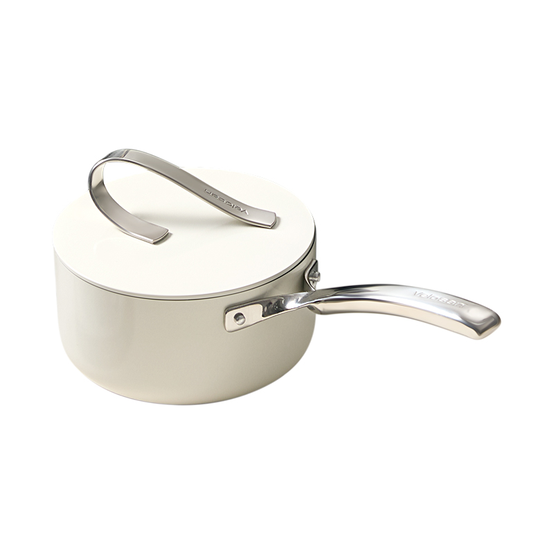 温仑山（VELOSAN） VP-1MNG01-4A18（白） 18cm 自由丝带系列不粘奶锅 白色（单位：个）