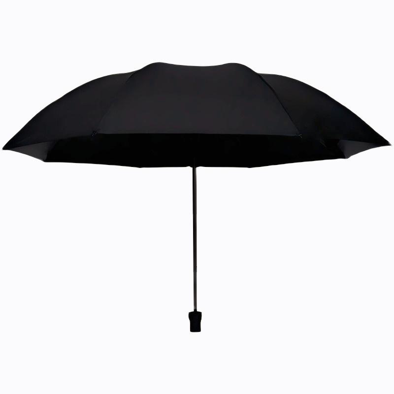 天玮伞业（Tianwei umbrella） 折叠防风三折 收伞长度24cm 晴雨伞 黑色（单位：把）
