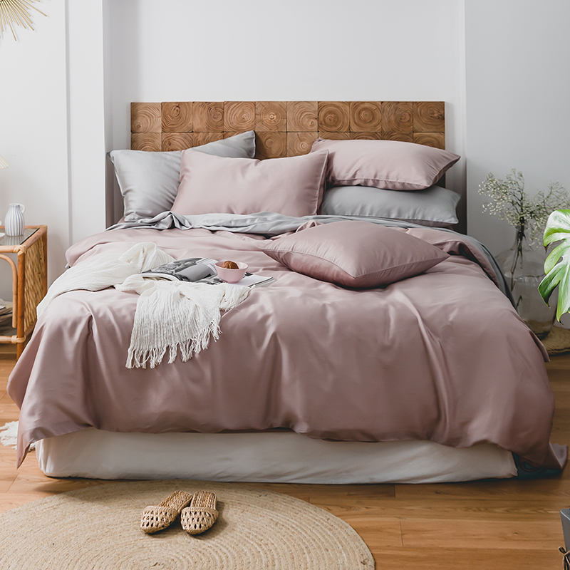 樵纪 漫游 200*230CM 兰精天丝四件套 1.5/1.8米床通用款 粉色（单位：套）