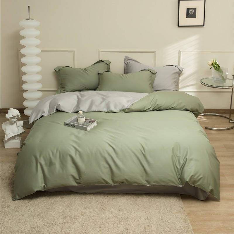 樵纪 苍兰 200*230CM 100支长绒棉四件套 1.5/1.8米床通用款 绿色（单位：套）