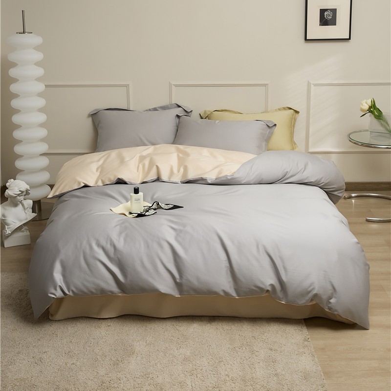 樵纪 暮云 200*230CM 100支长绒棉四件套 1.5/1.8米床通用款 灰色（单位：套）